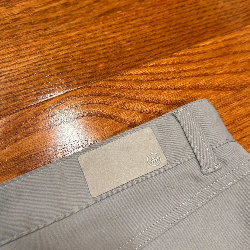 Peter Millar eb66 Performance Five Pocket Pants Fits Mens 36x28 Gale Gray Golf‎